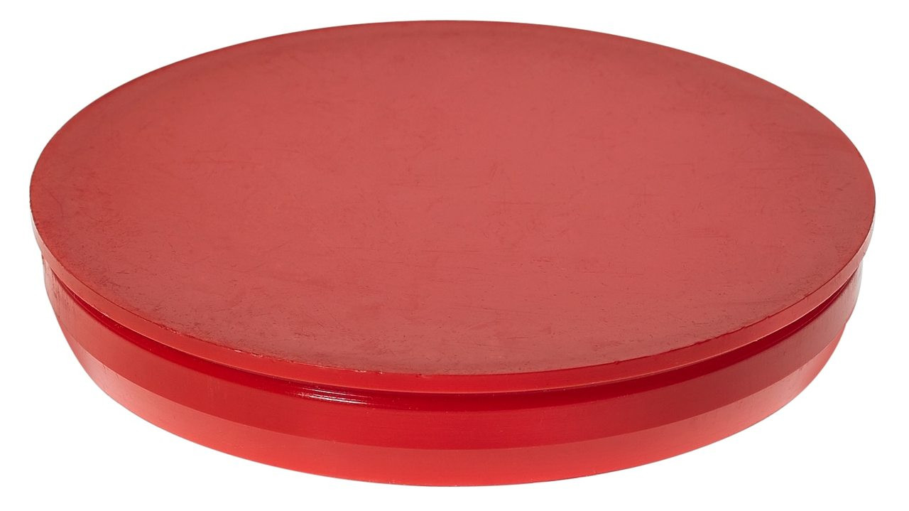 1/4" Round Poly Plug Red