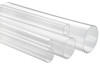 11/16" x 18" Medium Wall Round Clear Plastic Tube