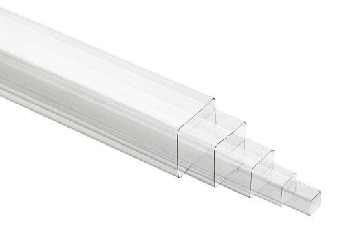 Clear Square Plastic Tubes