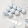 112-1TF - 12-Ball Egg Carton Bottom Golf Ball Clamshell Opened with contents