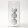 103-Large - 3-Ball Double Hang Hole Golf Ball Clamshell Clear Package with room for insert card