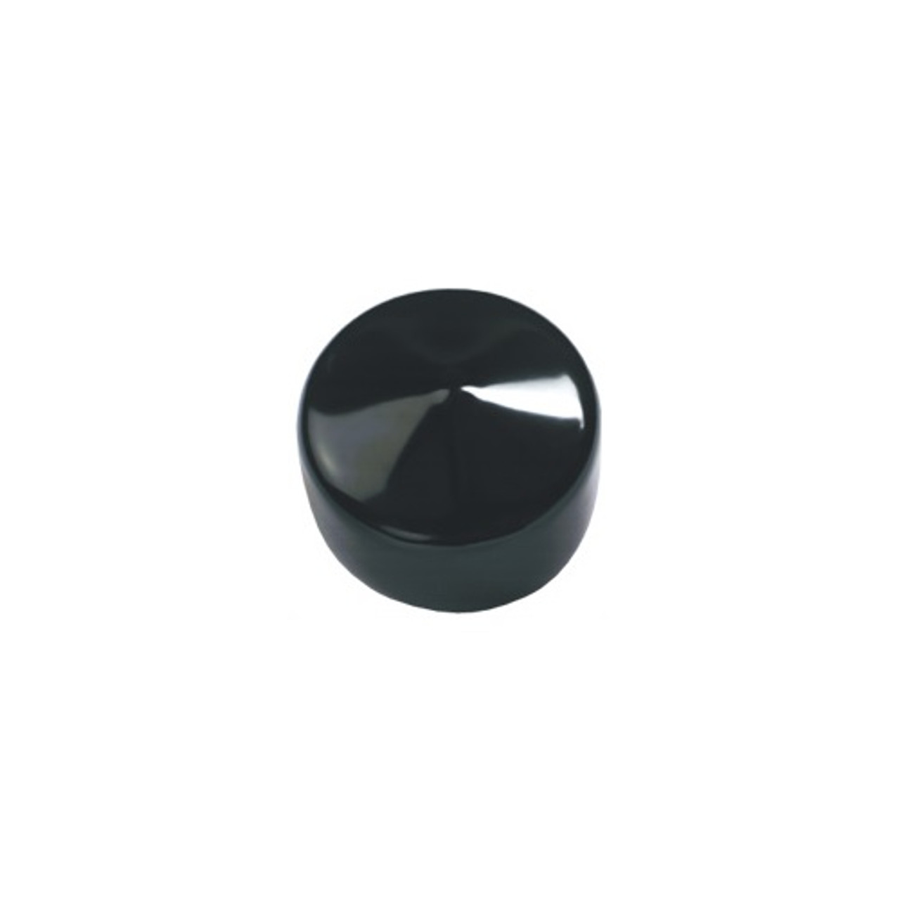 1-3/4" x 3/4" Black Round Tuff Pak Cap - 25