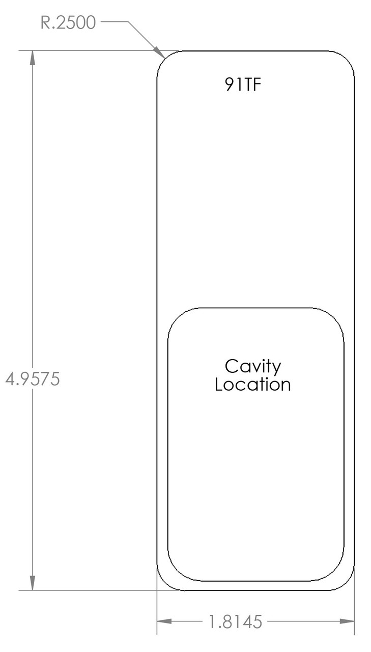 91TF - Stock Clamshell Header Card Dielines