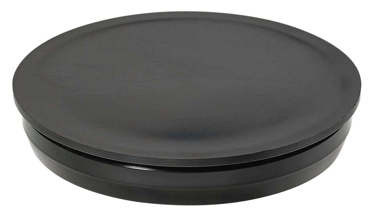 1-3/4" Round Poly Plug Black