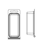 120TF - Stock Clamshell Packaging