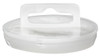 3" Round Hang Plug - Natural with Sombrero Hole for Hanging