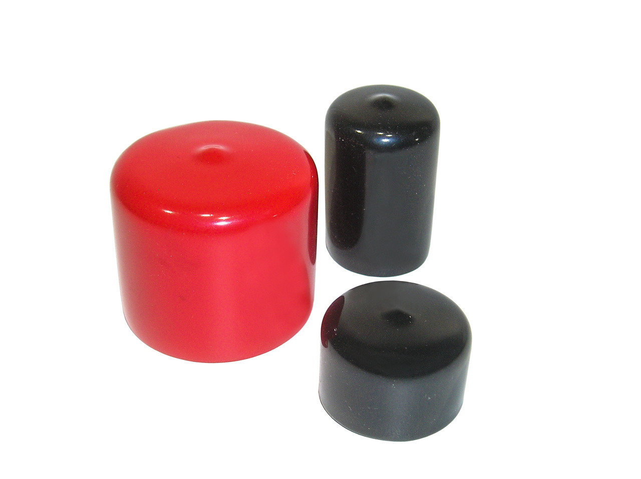 5/8" x 3/4" Round Tuff Pak Cap - 5,200 in Red or Black