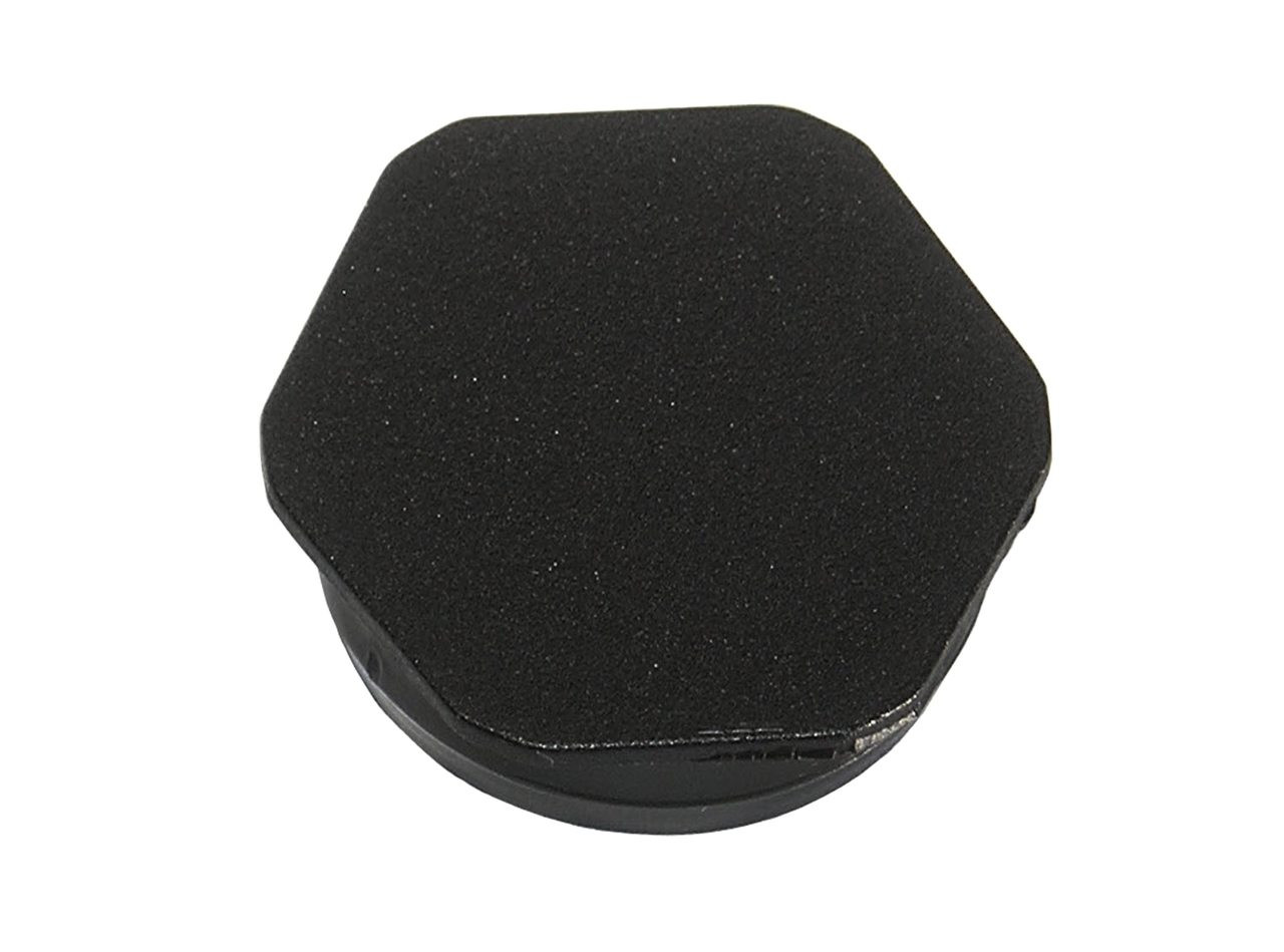 1/2" Black Hexagonal Poly Plug
