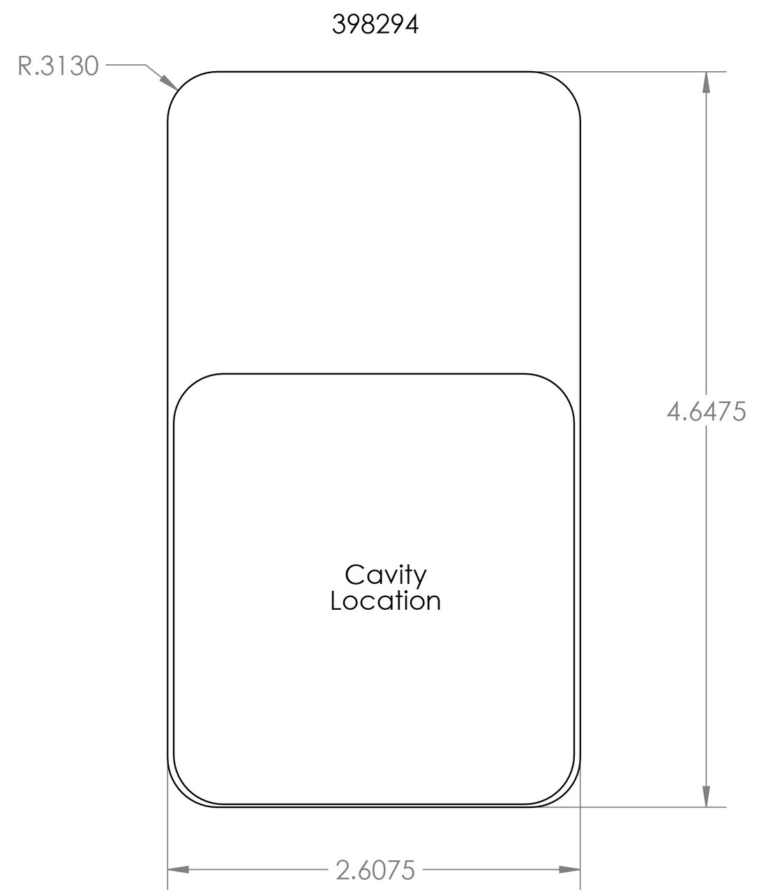 398294 - Stock Clamshell Packaging Header Card Dielines