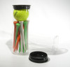 1-3/4" x 5" Clear Plastic 1 Ball Container (room for 2-7/8" to 3-1/4" tees)
