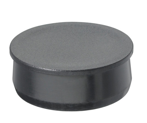 1" Black Round Poly Plug