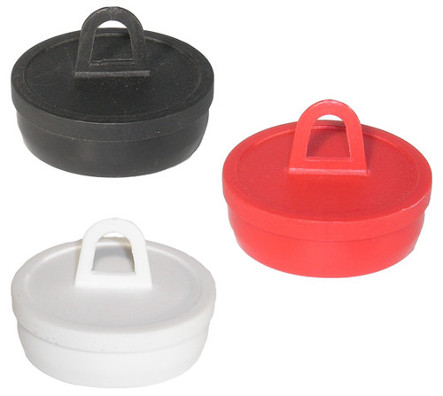 3" Round Hanger Plug - Black, Red or White