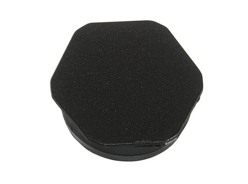 3/8" Black Hexagonal Poly Plug